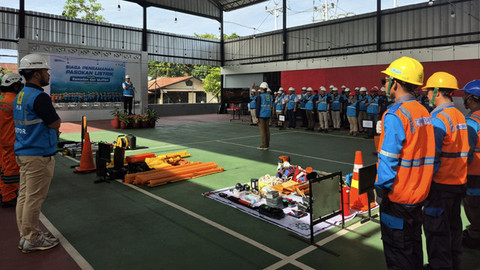 Apel siaga PLN UID Suluttenggo dalam rangka persiapan Hari Raya Idul Fitri 1446 Hijriah.