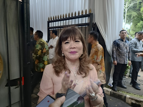 Ketua Umum Asosiasi Pengusaha Indonesia (Apindo) Shinta Kamdani di Rumah Dinas Menteri Investasi Rosan Roeslani, Jakarta, Selasa (1/4/2025). Foto: Muhammad Fhandra Hardiyon/kumparan