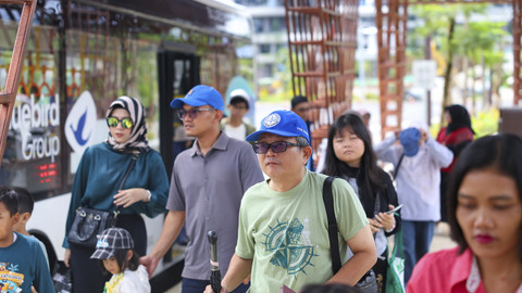 Para pengunjung KIPP Ibu Kota Nusantara (IKN) pada Selasa (1/4/2025).  Foto: Dok. Humas OIKN