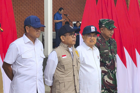 Jusuf Kalla hadiri Pelepasan Bantuan untuk Korban Gempa Myanmar. Foto: Istimewa
