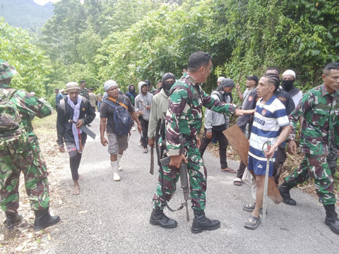 Suasana bentrokan antar warga di Maluku Tengah. Foto: Dok. Istimewa