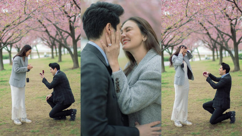 Momen Luna Maya dilamar Maxime Bouttier. Foto: Instagram/ @lunamaya