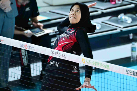 Megawati Hangestri Pertiwi bersama Red Sparks di musim 2024/25. Foto: kovo.co.kr
