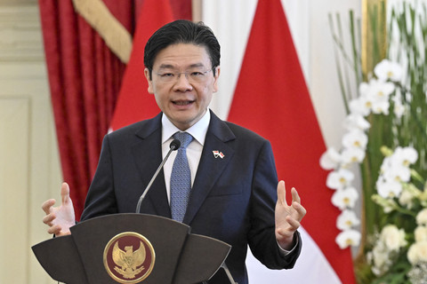 Perdana Menteri Singapura Lawrence Wong. Foto: Bay Ismoyo/AFP