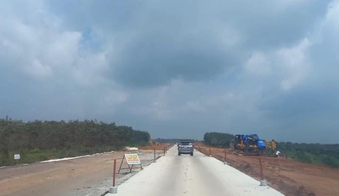 Tol Palembang-Betung seksi Musi Landas-Pulau Rimau yang difungsionalkan untuk arus mudik 2025. Foto : Abdullah Toriq/Urban Id