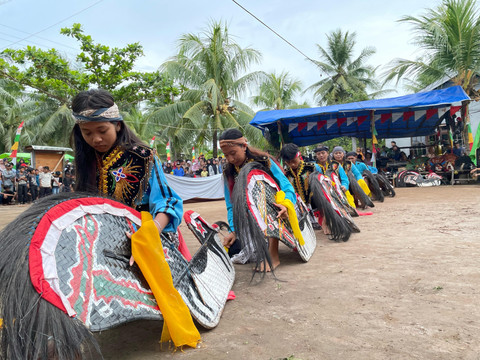 Paguyuban Seni dan Budaya Kuda Lumping 'Tri Budoyo Kemuning Jelutung' yang berada di Dusun Kemuning, Desa Batu Ampar, Kecamatan Batu Ampar, Kabupaten Kubu Raya. Foto: Rabiansyah/Hi!Pontianak