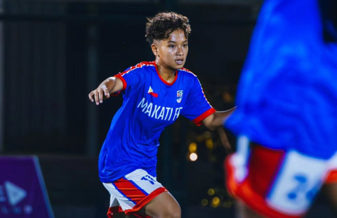 Sheva Imut tampil sebagai starter dalam debutnya bersama Makati FC di Liga Filipina Wanita 2025, Kamis (3/4). Foto: Makati FC