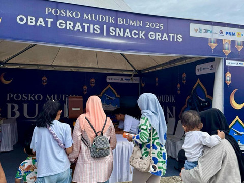 Posko mudik BUMN PNM. (ist)