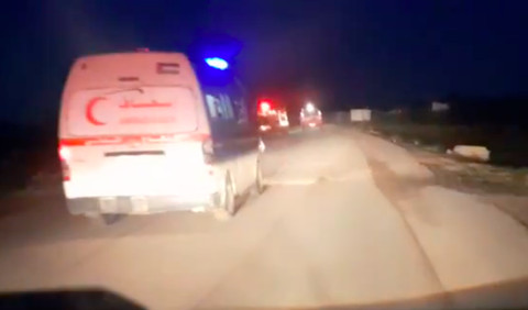 Ambulans Bulan Sabit Merah Palestina ditembaki Israel pada 23 Maret 2025, 15 orang tewas. Foto: Dok X/PRCS