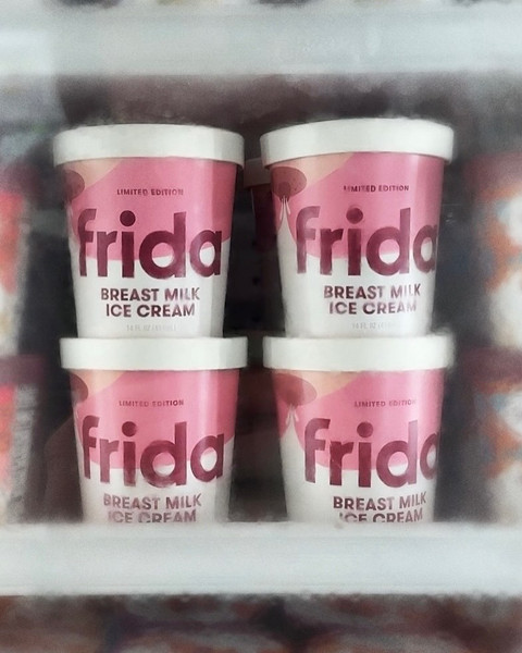 Brand asal AS, Frida, luncurkan es krim varian ASI. Foto: Instagram/@fridamom