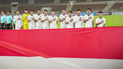 Timnas U-17 Indonesia vs Afghanistan dalam matchday ketiga Grup C Piala Asia U-17 2025 di Prince Abdullah Al-Faisal Stadium, Jeddah, Arab Saudi, pada Jumat (11/4) dini hari WIB. Foto: Instagram @erickthohir