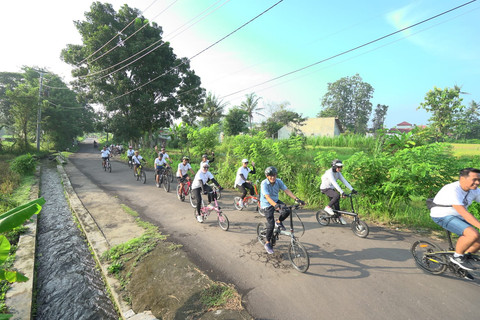 Gowes Syawalan dengan rute gowes sejauh 15 km. Foto: Dok. SWID