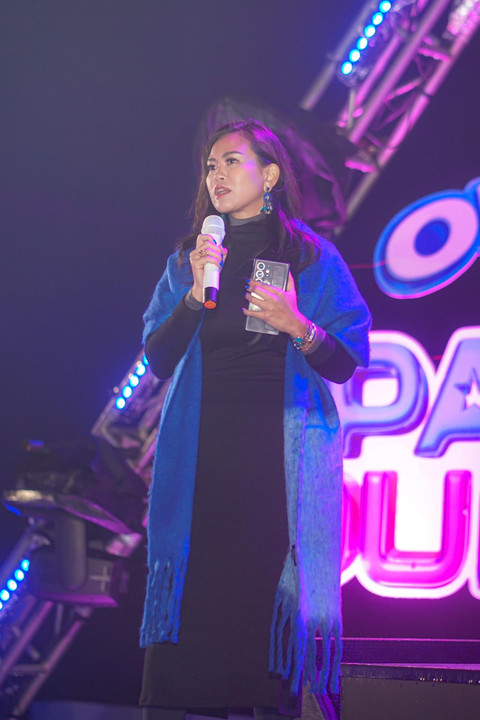 Ann Camaro di peluncuran OREO Space Dunk Foto: admin