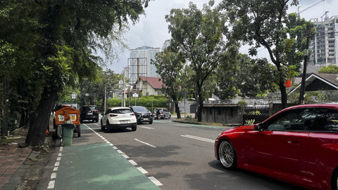 Spot fotografer Sunmori di Hang Lekir, Jakarta Selatan, Minggu (13/4/2025). Foto: Rayyan Farhansyah/kumparan