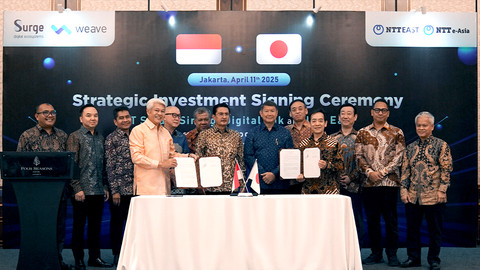 PT Solusi Sinergi Digital Tbk (WIFE) kerja sama dengan perusahaan Jepang, Nippon Telegraph and Telephone East Corporation (NTT East), untuk mempercepat akses broadband dan program Internet Rakyat. Foto: WIFI