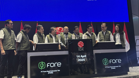 Fore Coffee IPO di Bursa Efek Indonesia, Senin (14/4/2025). Foto: Ave Airiza Gunanto/kumparan