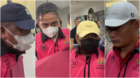 Kolase 4 hakim tersangka suap: Ali Muhtarom, Agam Syarif Baharudin, Djuyamto, Muhammad Arif Nuryanta. Dok: Fadhil/kumparan