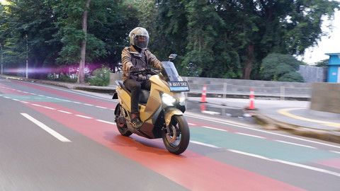 Motor listrik Maka Cavalry. Foto: Sena Pratama/kumparan