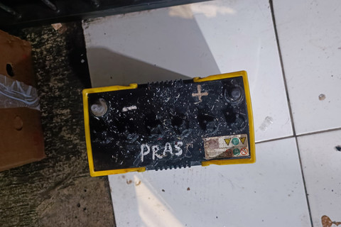 Pras menitipkan gerobak sound horegnya di kawasan Jagakarsa, Jakarta Selatan, Selasa (15/4/2025). Foto: Thomas Bosco/kumparan