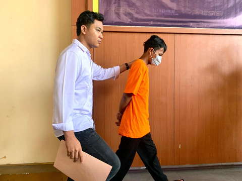 Pers rilis kasus pelecehan seksual yang terjadi di Stasiun Tanah Abang. Foto: Dok. Humas Polres Jakarta Pusat