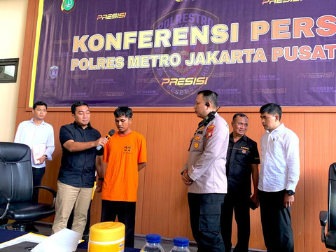 Pers rilis kasus pelecehan seksual yang terjadi di Stasiun Tanah Abang. Foto: Dok. Humas Polres Jakarta Pusat