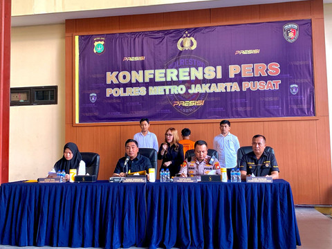 Pers rilis kasus pelecehan seksual yang terjadi di Stasiun Tanah Abang. Foto: Dok. Humas Polres Jakarta Pusat