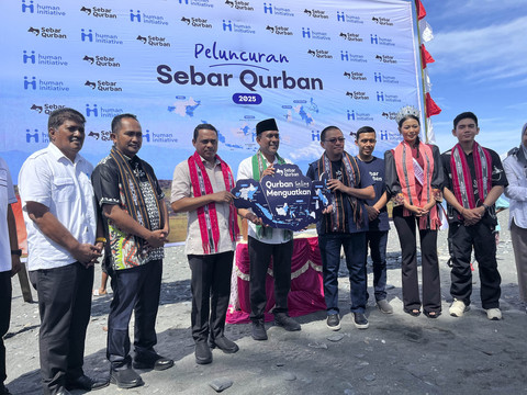 Peluncuran program Sebar Qurban 2025 oleh Human Initiative di Dusun Namasula, Desa Haya, Kabupaten Maluku Tengah, Maluku. Foto: Nabilla Fatiara/kumparan