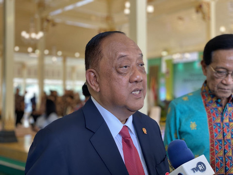 Ketua KONI Pusat, Marciano Norman, seusai pengukuhan pengurus KONI DIY masa bakti 2025-2029. Foto: Dok. Resti Damayanti/Pandangan Jogja