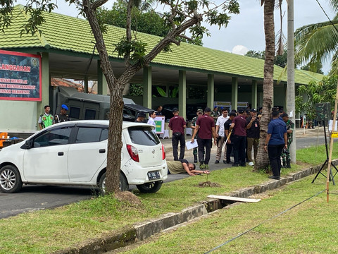 Adegan Kapolsek Negara Batin, AKP anumerta Lusiyanto tewas ditembak Kopda B. | Foto: Sinta Yuliana/Lampung Geh