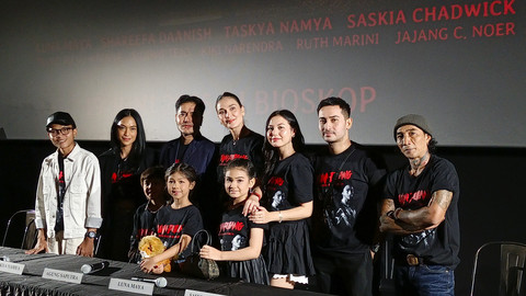 Konferensi pers perilisan teaser trailer dan poster film Jalan Pulang di kawasan Sudirman, Jakarta Pusat. Foto: Aprilandika Pratama/kumparan