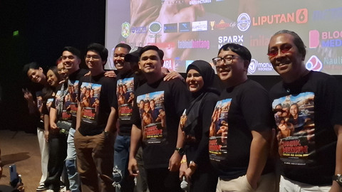 Ajil Ditto dan Maell Lee dalam konferensi pers film Anak Medan. Foto: Istimewa