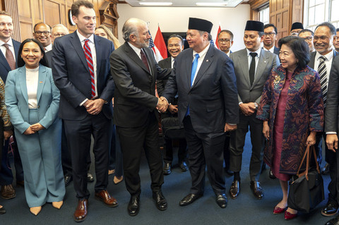 Menteri Koordinator Bidang Perekonomian Airlangga Hartarto untuk memimpin Delegasi ke AS, bersama beberapa Pimpinan Kementerian/ Lembaga, yang terkait langsung dengan isu dan kebijakan Tarif Resiprokal AS. Foto: Dok. Kemenko Perekonomian