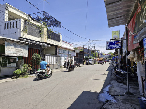 Suasana Perumahan Wisma Jaya, Kota Bekasi, usai heboh tercium bau gas. Foto: Nadia Riso/kumparan