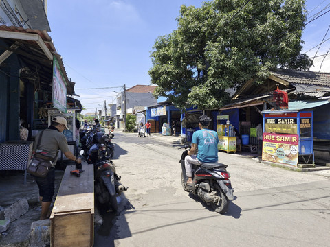 Suasana Perumahan Wisma Jaya, Kota Bekasi, usai heboh tercium bau gas. Foto: Nadia Riso/kumparan