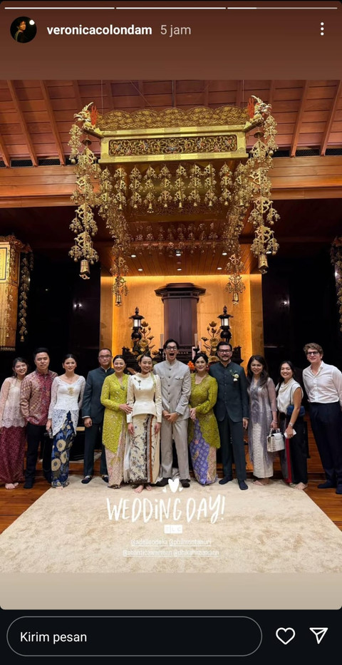 Brandom Salim menikah dengan Dhika Himawan. Foto: Instagram @veronicacolondam