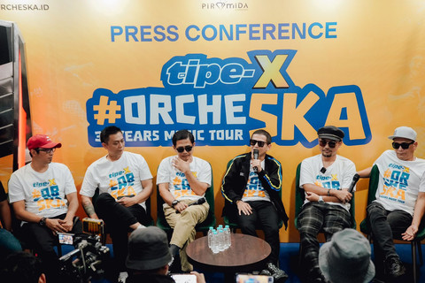 Tipe-X menggelar konser bertajuk Tipe-X Orcheska: 30 Years Music Tour. Foto: Dok. Istimewa