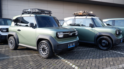 Seremoni penyerahan perdana mobil listrik VinFast VF 3 ke konsumen Indonesia (20/4/2025). Foto: Sena Pratama/kumparan