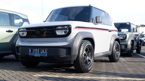 Seremoni penyerahan perdana mobil listrik VinFast VF 3 ke konsumen Indonesia (20/4/2025). Foto: Sena Pratama/kumparan