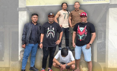 Penangkapan SM di Pontianak Timur. Foto: Dok. Instagram @humaspolrestapontianak.