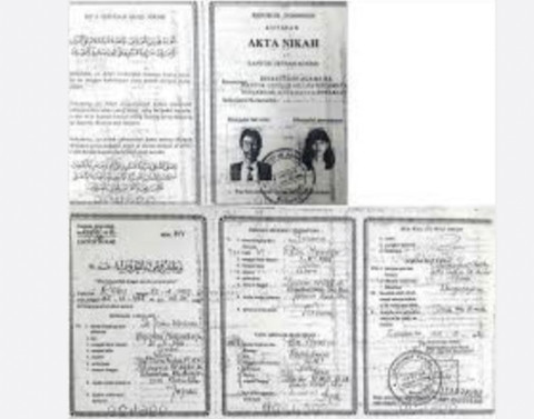 Jejak digital foto buku nikah Jokowi yang pernah diunggah oleh akun PDI Perjuangan. Foto: Dok. Istimewa