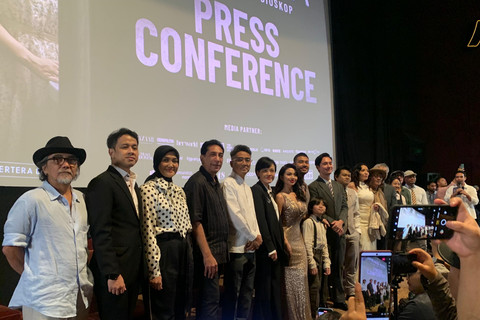 Konferensi pers film Perang Kota di Epicentrum, Jakarta Selatan, Senin (21/4/2025). Foto: Vincentius Mario/kumparan