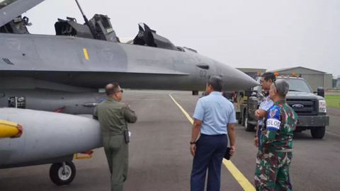 Pesawat tempur F-16 Fighting Falcon. Foto: TNI AU