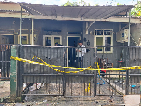 Rumah kontrakan Hendrik yang terbakar. Dok: Istimewa