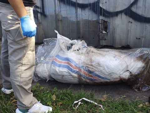 Karung berisi mayat di Tangerang. Dok: Ist.