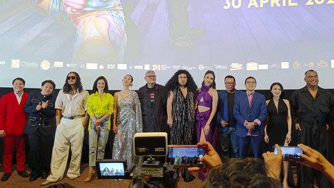 Press Screening film Mendadak Dangdut di Kawasan Kuningan, Jakarta Selatan. Foto: Aprilandika Pratama/kumparan