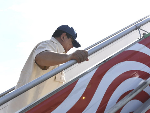 Presiden Prabowo Subianto melakukan kunjungan kerja (kunker) ke Sumatera Selatan, hari ini, Rabu (23/4/2025). Foto: Dok. Kris - Biro Pers Sekretariat Presiden