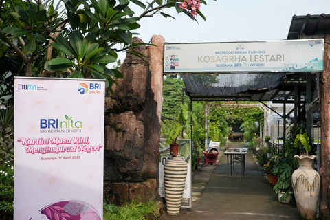 Kelompok Kosagrha Lestari dalam mengelar workshop tentang Urban Farming. Foto: Dok. BRI