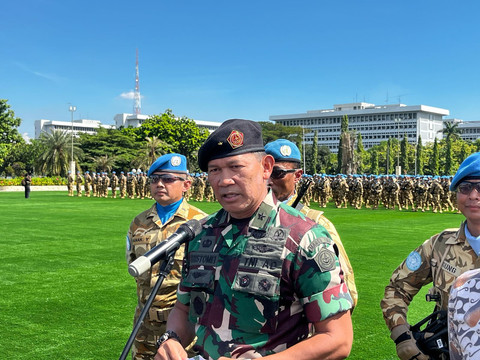 Kapuspen TNI Brigadir Jenderal Kristomei Sianturi di Mabes TNI, Jakarta Timur, Kamis (24/4). Foto: Rayyan Farhansyah/kumparan