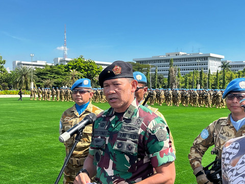 Kapuspen TNI Brigadir Jenderal Kristomei Sianturi di Mabes TNI, Jakarta Timur, Kamis (24/4). Foto: Rayyan Farhansyah/kumparan