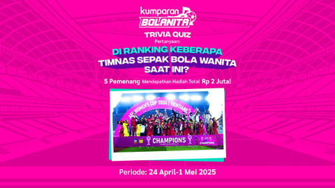 Kuis tebak ranking FIFA terbaru Timnas Wanita Indonesia bersama kumparanBOLANITA. Foto: kumparanBOLANITA 